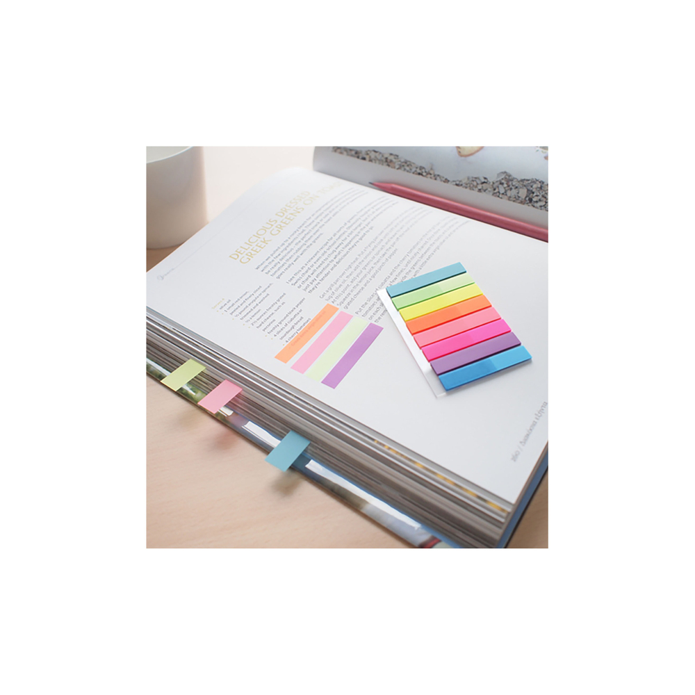 Закладки с л/к 8*45 Stick`n пласт. 8цв.по 20л. Z-сложения 26073