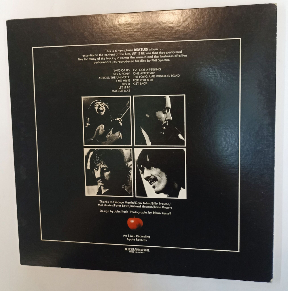 Винтажная виниловая пластинка LP The Beatles Let It Be (Japan 1976) (No Obi)