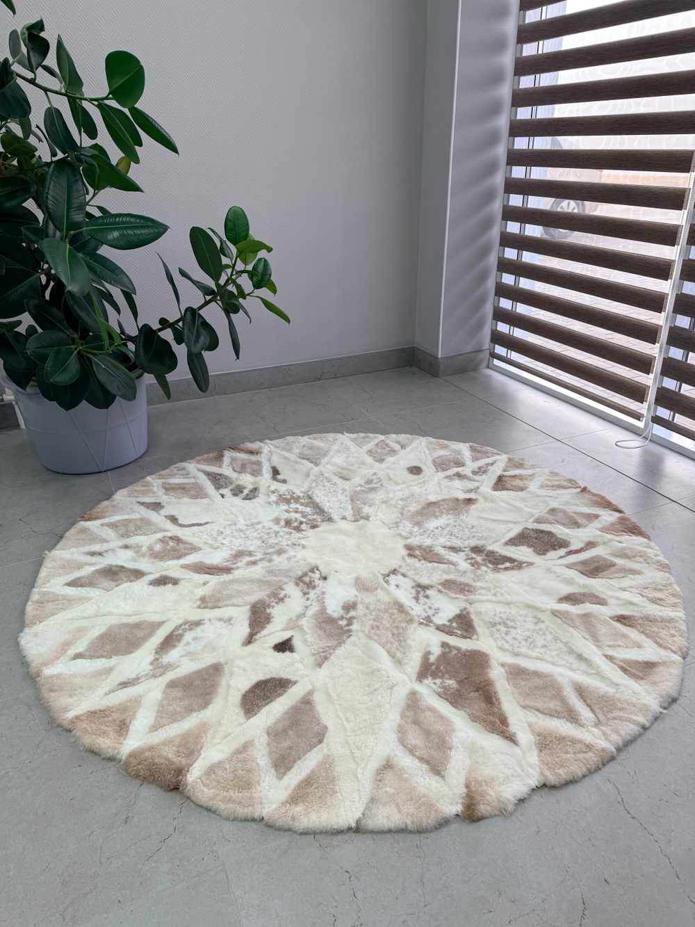 Ковер шкура натуральная овчина меховой