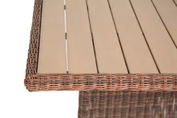 "Бергамо" плетеный обеденный стол, цвет коричневый