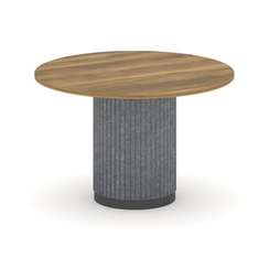 Felto Стол переговорный круглый D=1200 PR.C.SPRG-005.D Сандал Янтарный/Металл Антрацит/Морская Гальк