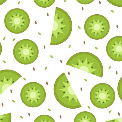 pattern with Kiwi fruit