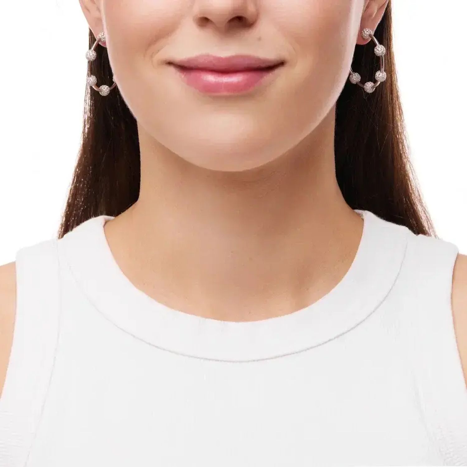 Серьги Big Orbital Ring Earrings - Silver
