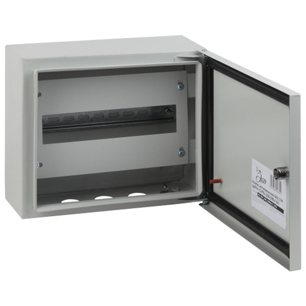 Корпус металлический навесной ЭРА SIMPLE ЩРНг-12 (250х300х120) IP54 У2 серый | Корпуса металлические модульные