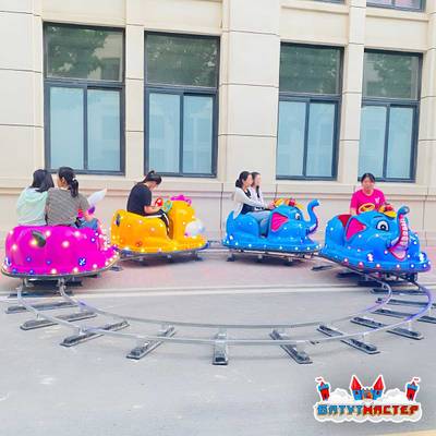 Детский поезд на рельсах «Сафари», 4 кабинки