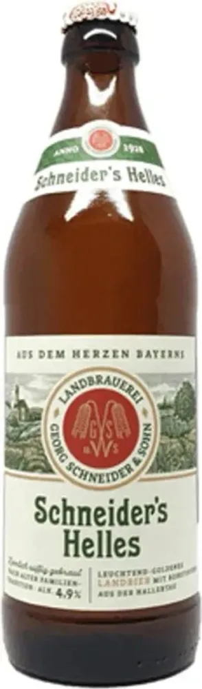 Пиво Шнайдерс Хеллес / Schneider's Helles 0.5 - стекло