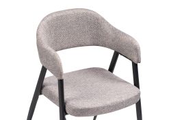 Стул на металлокаркасе Twin gray / black