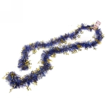 Мишура 2м 8см «Звезда», Синий/золото