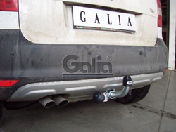 Фаркоп оцинкованный Galia S098C для Skoda Yeti 2009-2018(паспорт и сертификат в комплекте)(без электрики)