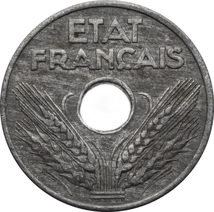 20 сантимов 1942 Франция XF