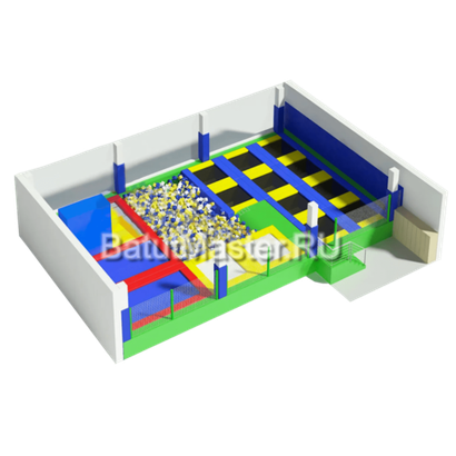 Батутная арена "Большая игра" 12x10x3 м