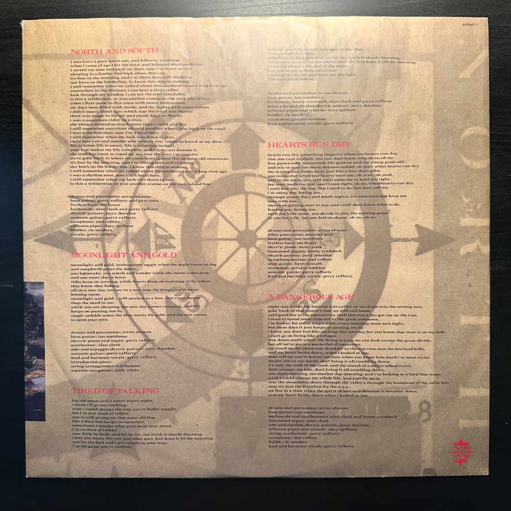 Gerry Rafferty - North & South (Германия 1988г.)