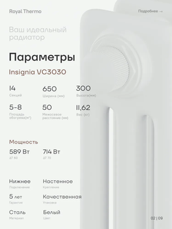 Дизайн-радиатор Royal Thermo Insignia