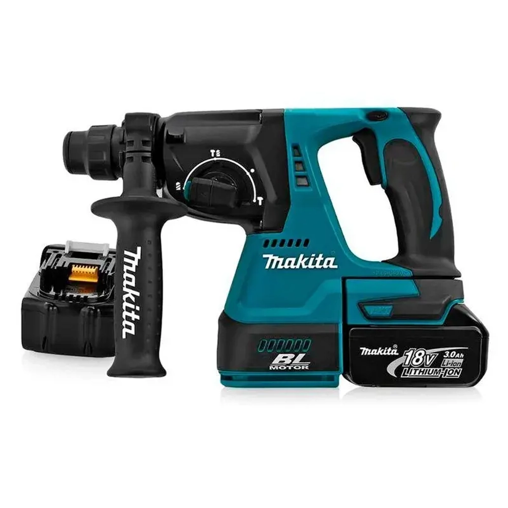 Makita DHR242RFE аккумуляторный перфоратор (2 x 3 Ач, ЗУ)