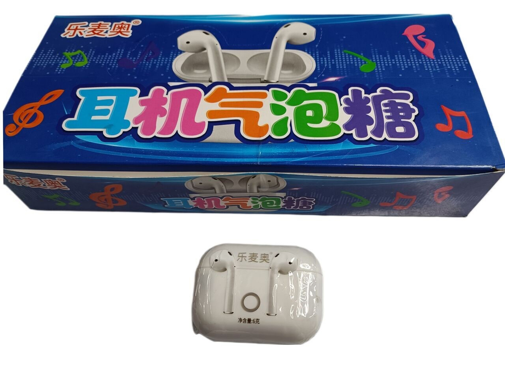 Жевательные конфеты с игрушкой Наушники фруктовый вкус 6гр