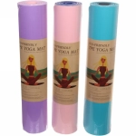 Коврик для йоги 6 мм 61х173 см Однотонный (2х сторонний), микс цветов