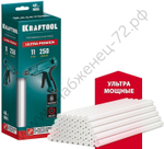 KRAFTOOL Ultra Power 11х250 мм, 40 шт, Ультрамощные клеевые стержни прозрачные (06848-40)