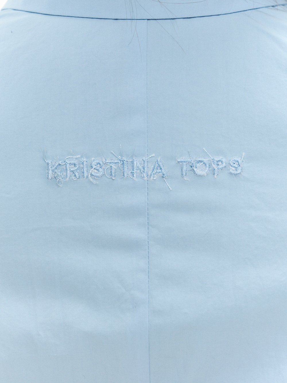 Рубашка приталенная REBEL голубая