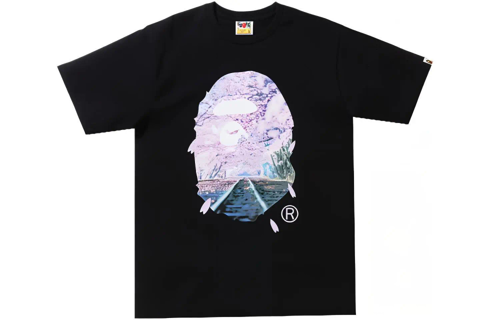 A Bathing Ape Sakura Photo Ape Head Tee