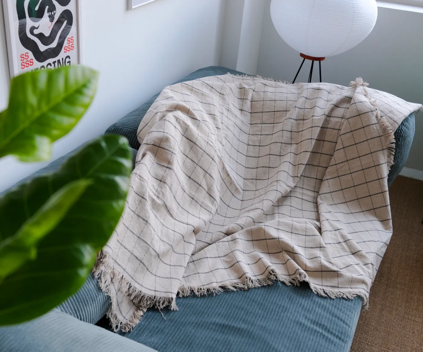 Плед клетчатый, 200х130см