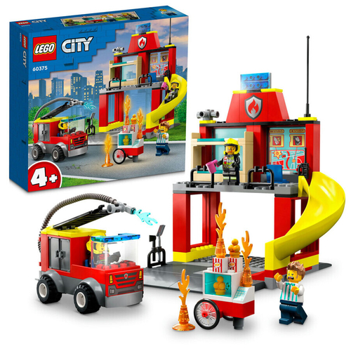 Конструктор LEGO City 60375 Пожарная часть и пожарная машина
