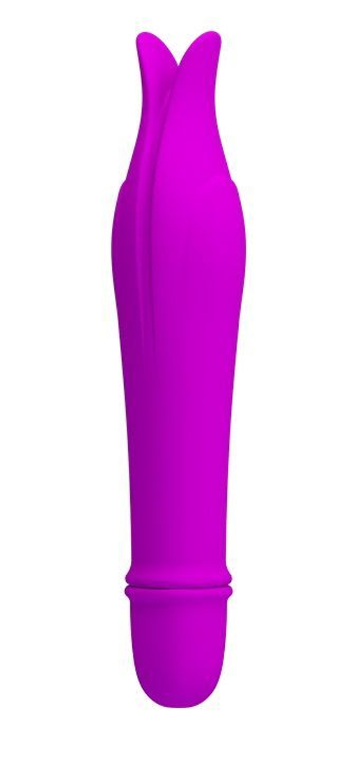 Pretty Love Jeffrey – миниатюрный вибромассажер с усиками, лиловый, 14,5 см, 10 режимов