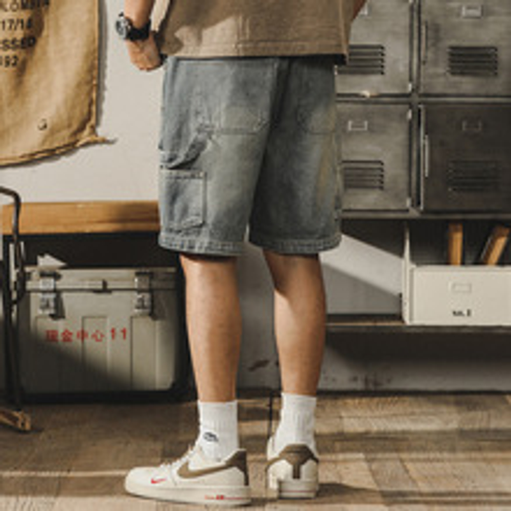 Джинсовые шорты для мужчин от бренда JIELEINUO