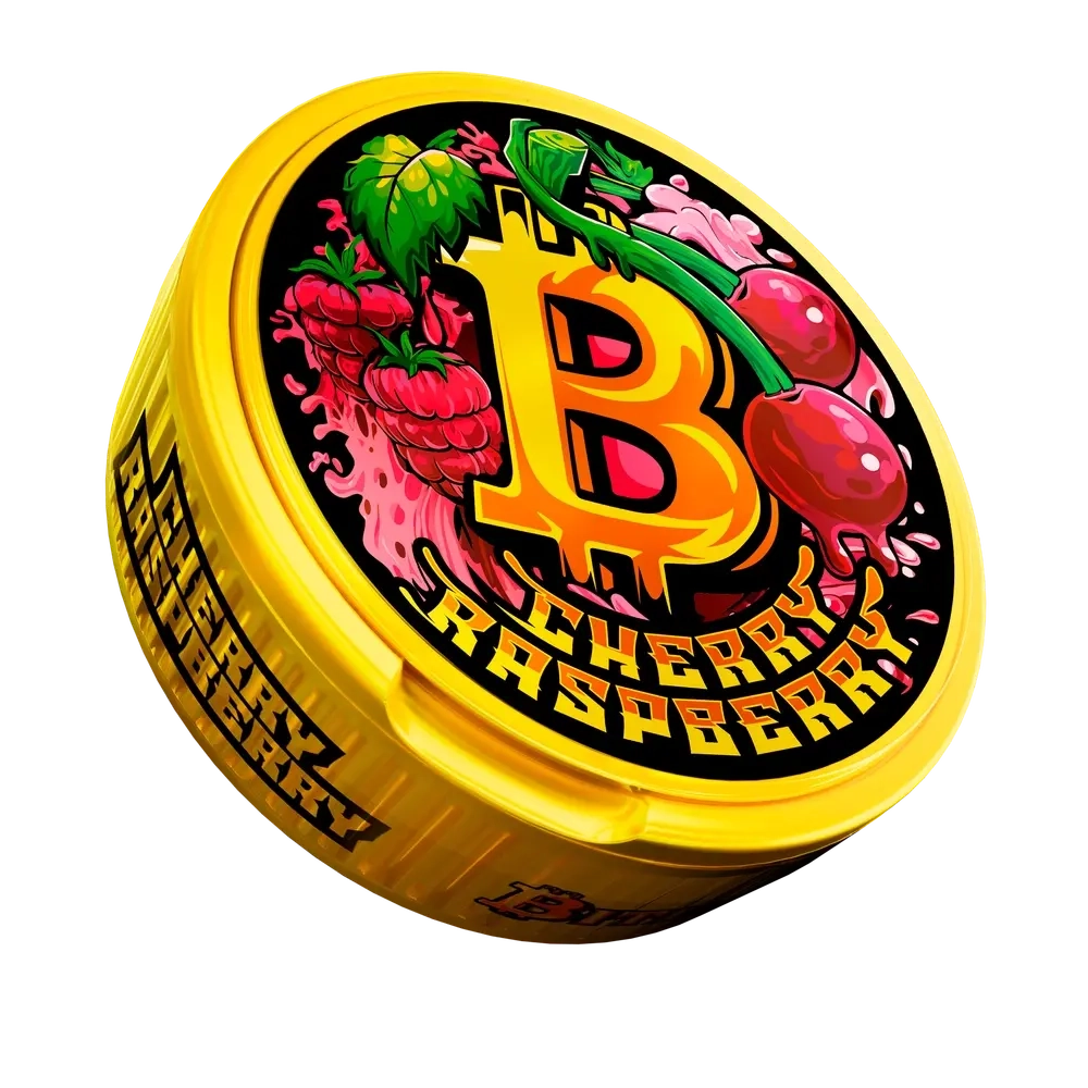 BITCOIN CHERRY RASPBERRY (200 МГ) - ВИШНЯ, МАЛИНА