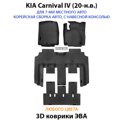 kia carnival iv 20-н.в. автоковрики эва в салон авто от supervip