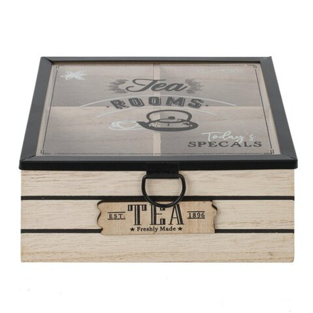 GAEM Шкатулка для чайных пакетиков, L17 W17 H7,5 см