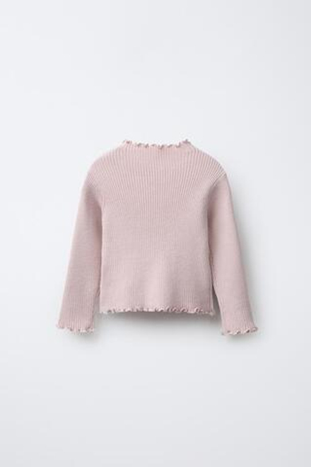 ZARA ЛОНГСЛИВ В РУБЧИК, РОЗОВЫЙ