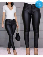 Леггинсы из экокожи