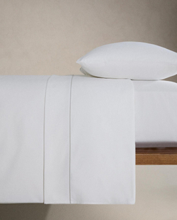 Zara Home - Простыня с пики и pipingiem, серый, 210x280 см