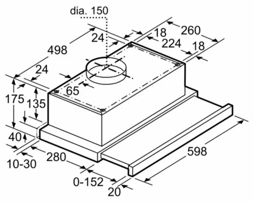 Встраиваемая вытяжка Bosch DFT63CA60Q