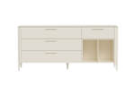 Тумба Type 4 ящика 2 полки ширина 180 см (молочный)
