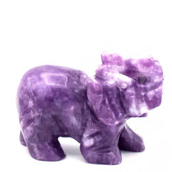 Слон лепидолит Вес 133гр. Артикул 70955. Размер 53х37х25мм.