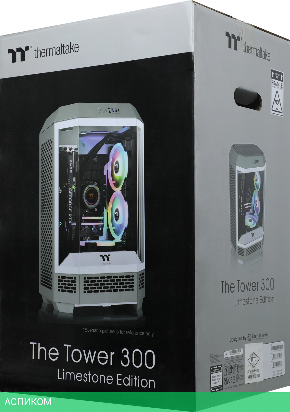 Корпус Thermaltake The Tower 300 mATX без БП Limestone (CA-1Y4-00SIWN-00)