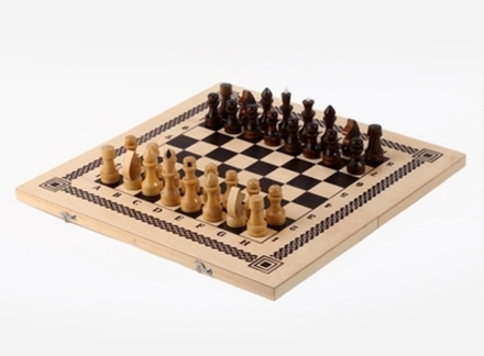 Игра три в одном: нарды, шашки, шахматы 400*200*36 мм