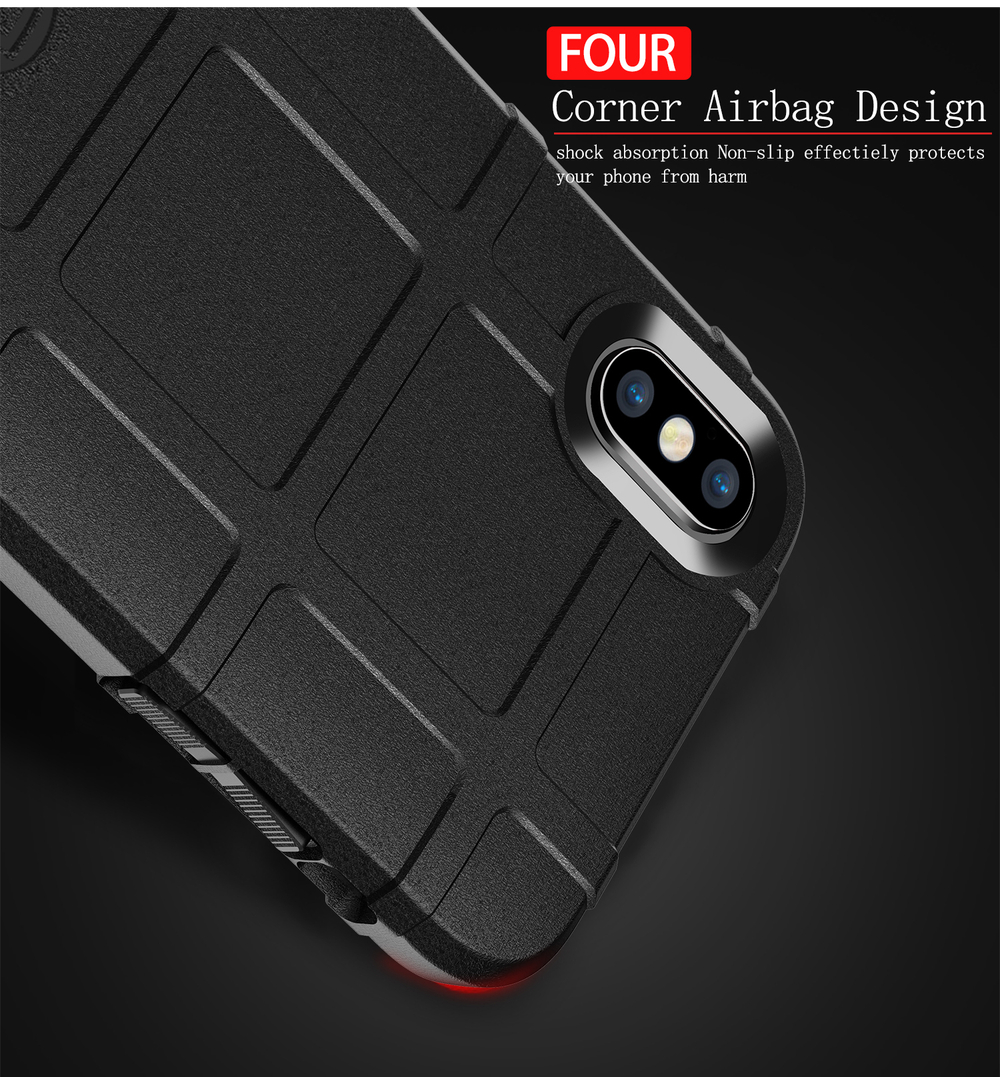 Чехол для iPhone X (XS) цвет Black (черный), серия Armor от Caseport