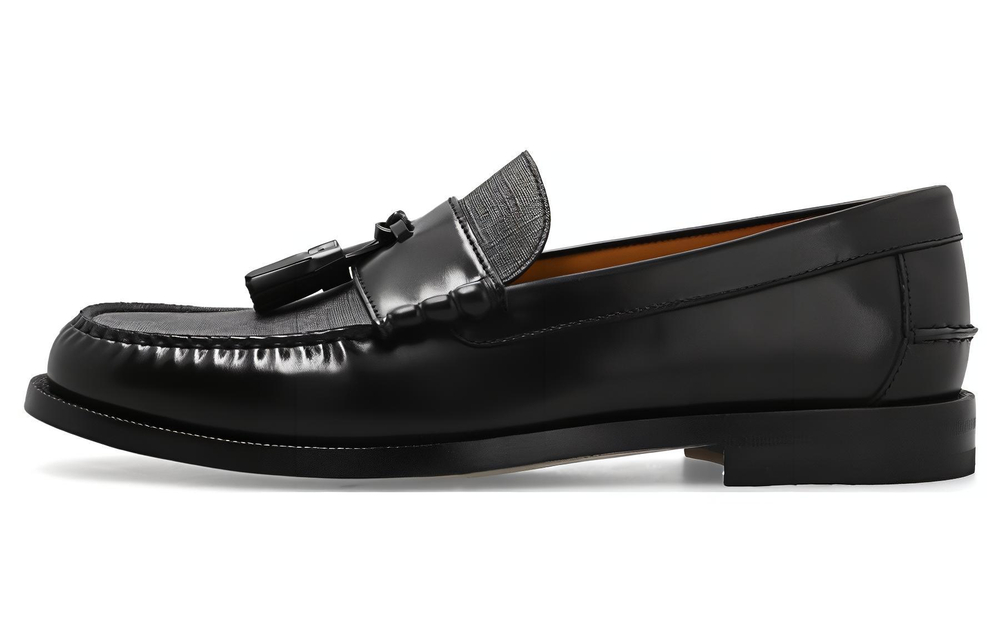 GUCCI Tassel-detail GG Canvas Loafers