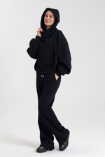 Костюм худи + брюки клёш