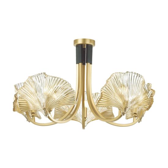 4870/5 HALL ODL_EX22 149 золотой/чёрный/стекло Люстра E14 5*40W VENTAGLIO