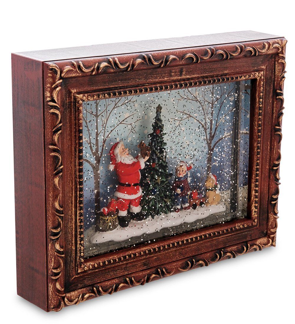 XM-823 Новогодняя миниатюра в раме с подсветкой