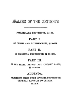 The Penal Code of California. Enacted in 1872 As Amended in 1881 | Robert Desty