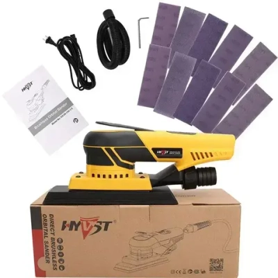 Затирочная машинка HYVST ks-06-150-3.0(ход 3.0мм) многофункциональный Электрическая эксцентриковая бесщеточная шлифмашинка