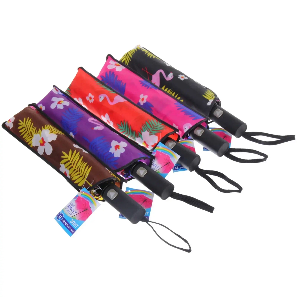 Зонт женский полуавтомат «Эдельвейс», микс 6 цветов, 8 спиц, d-100см, длина в слож. виде 30см