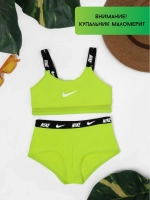 купальник раздельный с топом и плавки шорты