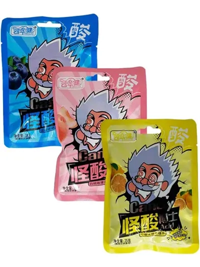 Супер Кислая освежающая карамель 3 вкуса - 20шт х 25гр