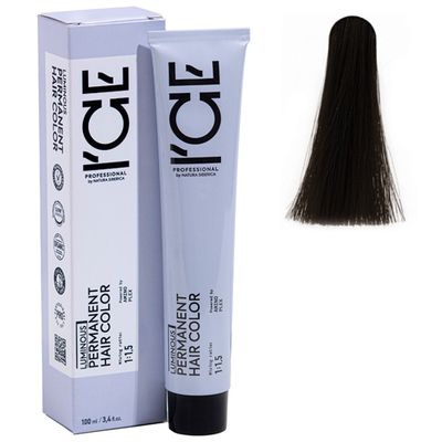 4.17 крем-краска ICE Permanent каштановый пепельно-шоколадный - 100 мл.