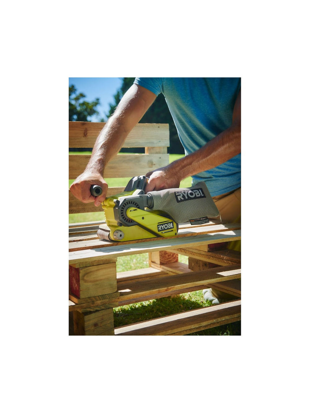 Ленточная шлифмашина Ryobi ONE+ R18BS-0 5133002916